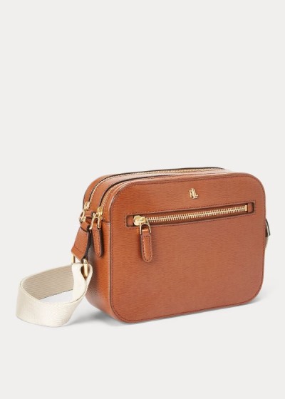 Ralph Lauren Læder Medium Crossbody Taske Dame Danmark (JQRMW8642)